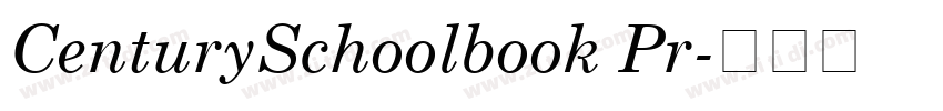 CenturySchoolbook Pr字体转换 CenturySchoolbook Pr字体转换